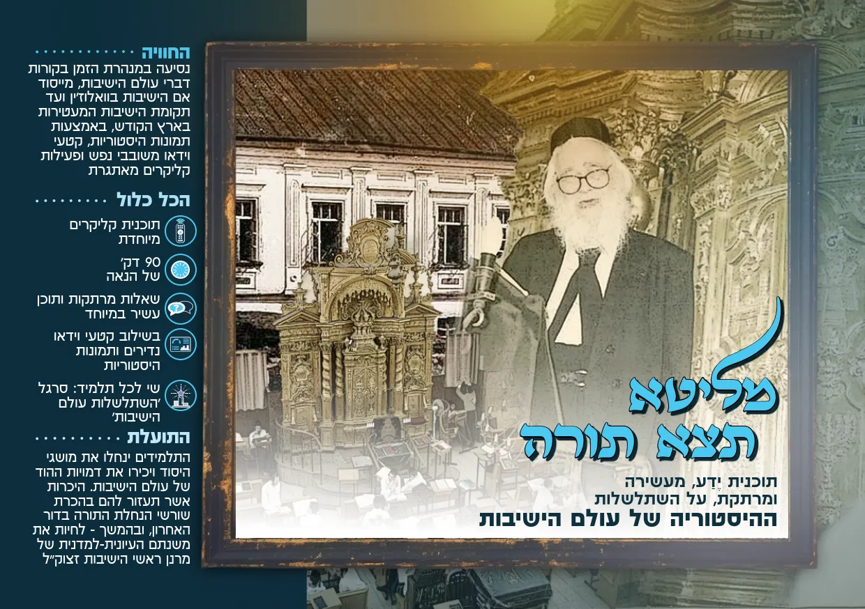 מליטא תצא תורה